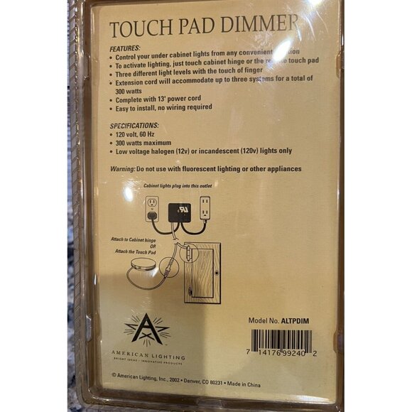American Lighting Touch Pad Dimmer 2002 - Picture 5 of 7